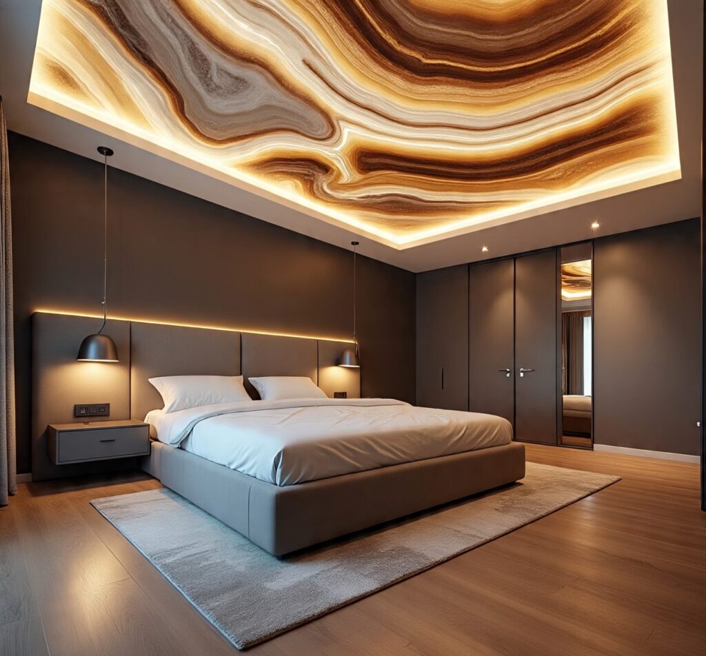 Bedroom Interior Design false celling