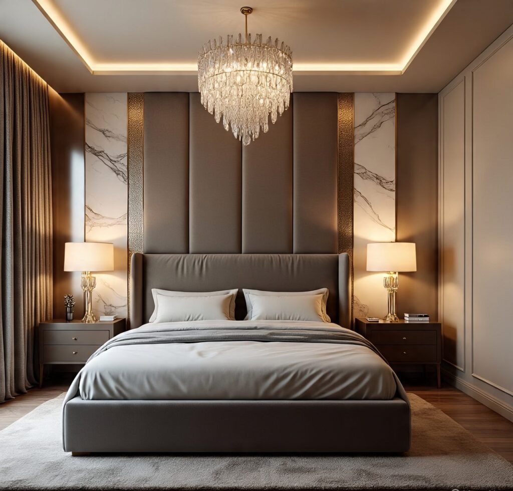 Bedroom Interior Design wall and celling finishes